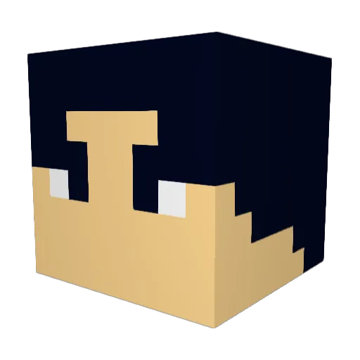 snapebysnape Minecraft avatar head, 3D render