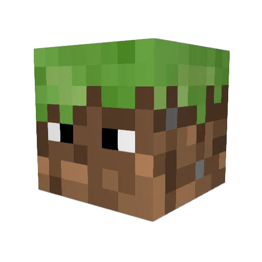 snapixx Minecraft avatar head, 3D render