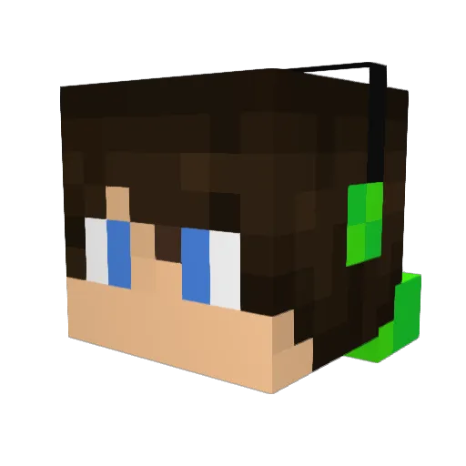 snappalasso Minecraft avatar head, 3D render