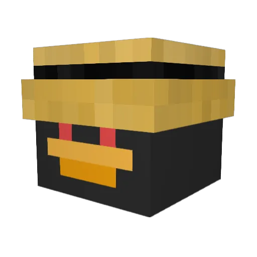 snappeii Minecraft avatar head, 3D render