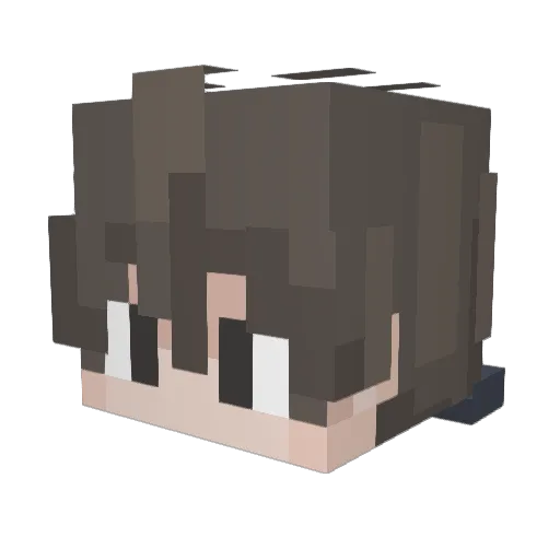 snappydr Minecraft avatar head, 3D render