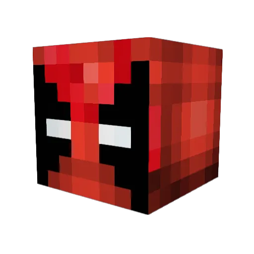 snappyguitar Minecraft avatar head, 3D render