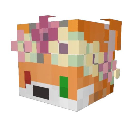 snaps1073 Minecraft avatar head, 3D render