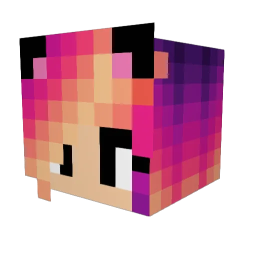 snapshot112 Minecraft avatar head, 3D render