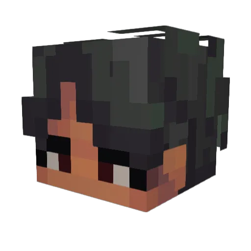 snarinet Minecraft avatar head, 3D render