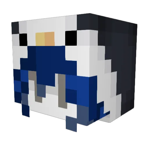 snarmy Minecraft avatar head, 3D render