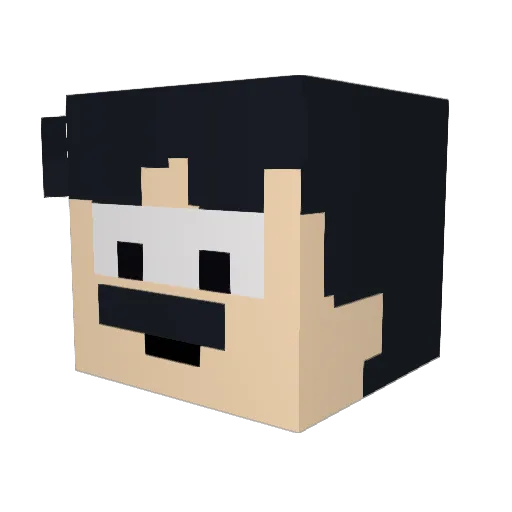 snatchclan Minecraft avatar head, 3D render