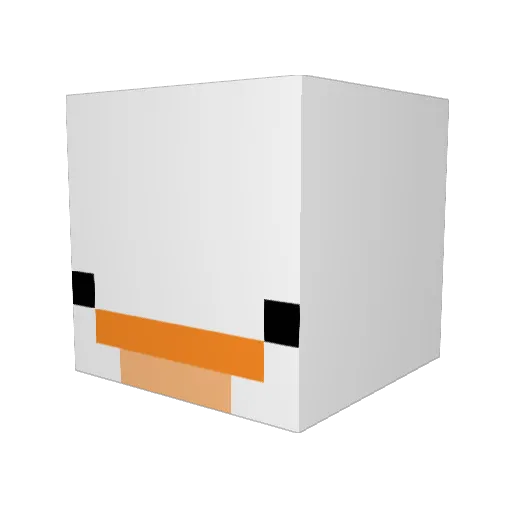 snazzilly Minecraft avatar head, 3D render