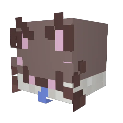 snckATK Minecraft avatar head, 3D render