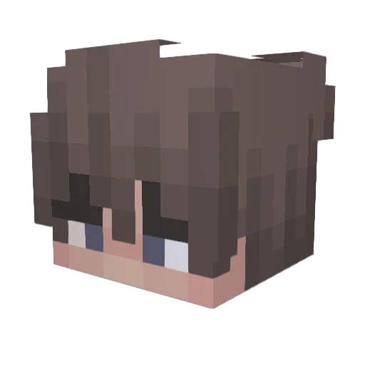 sncwman Minecraft avatar head, 3D render
