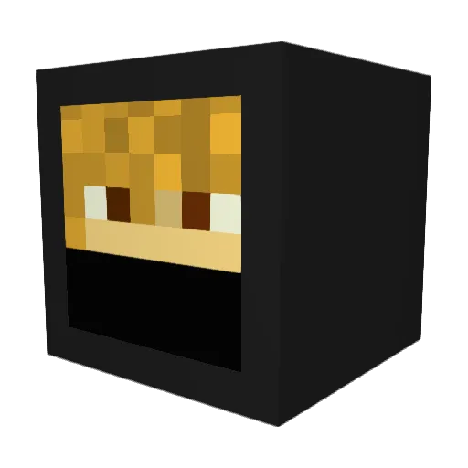 sneakeater Minecraft avatar head, 3D render