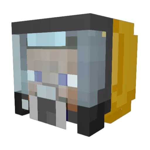 sneaky1210 Minecraft avatar head, 3D render