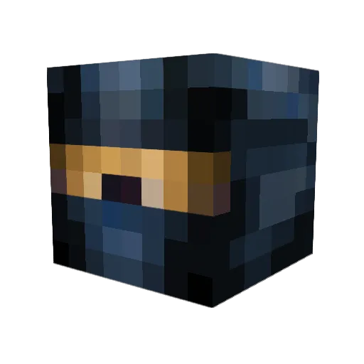sneakybenny Minecraft avatar head, 3D render