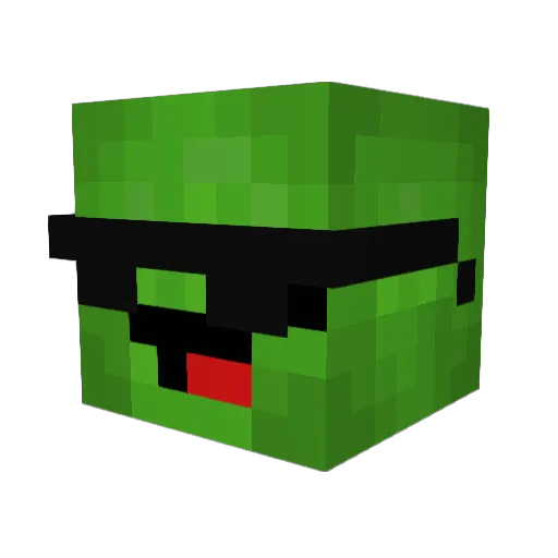 sneakyjackattack Minecraft avatar head, 3D render