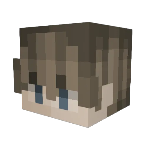 sneakyolly Minecraft avatar head, 3D render