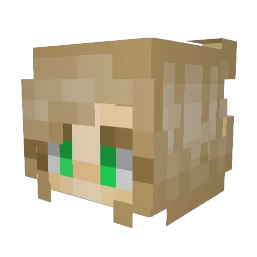 snebtv Minecraft avatar head, 3D render