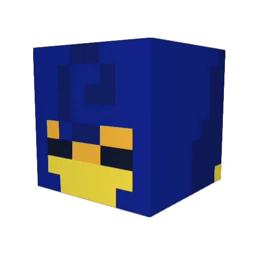 sneekish Minecraft avatar head, 3D render