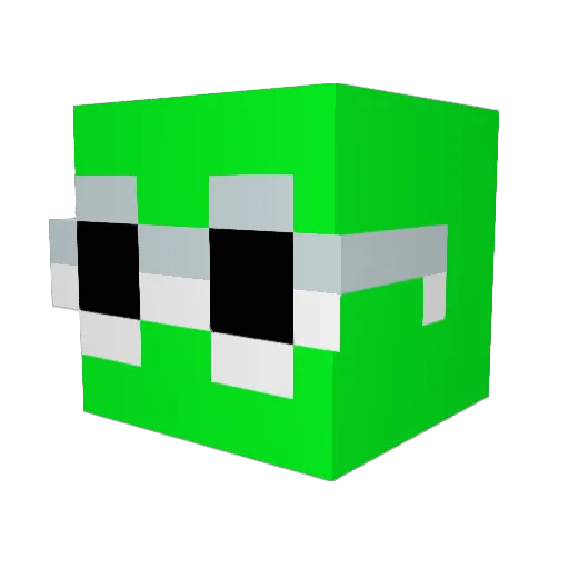 sneekyleeky Minecraft avatar head, 3D render