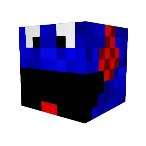 sneekyoctopus Minecraft avatar head, 3D render
