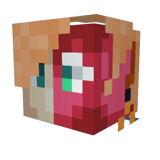 sneeze_sneeze Minecraft avatar head, 3D render