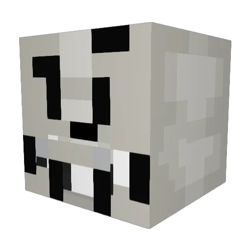 sneezeblock Minecraft avatar head, 3D render