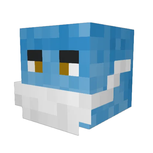 snekVEVO Minecraft avatar head, 3D render