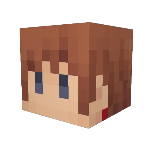 snepsnep Minecraft avatar head, 3D render