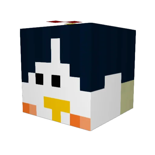 snevlz Minecraft avatar head, 3D render
