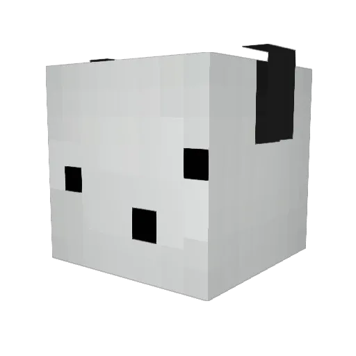 snewpee Minecraft avatar head, 3D render