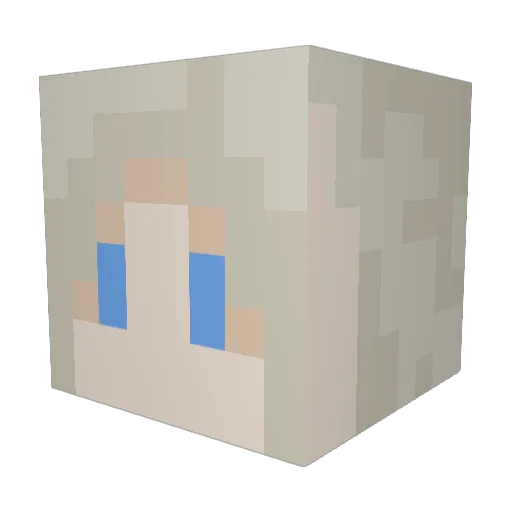 sng35 Minecraft avatar head, 3D render