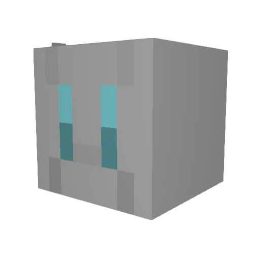 snickerdoodlle Minecraft avatar head, 3D render
