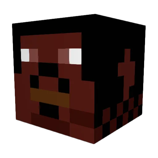 sniegs1 Minecraft avatar head, 3D render