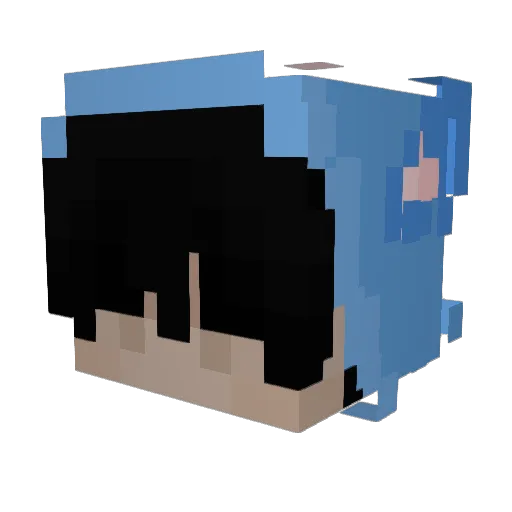 snifeee Minecraft avatar head, 3D render