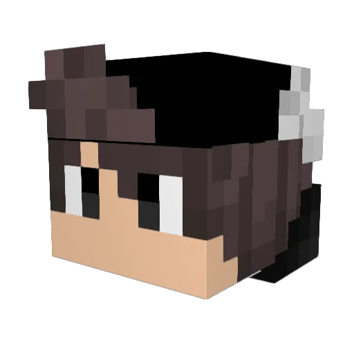 sniffTHEbear Minecraft avatar head, 3D render