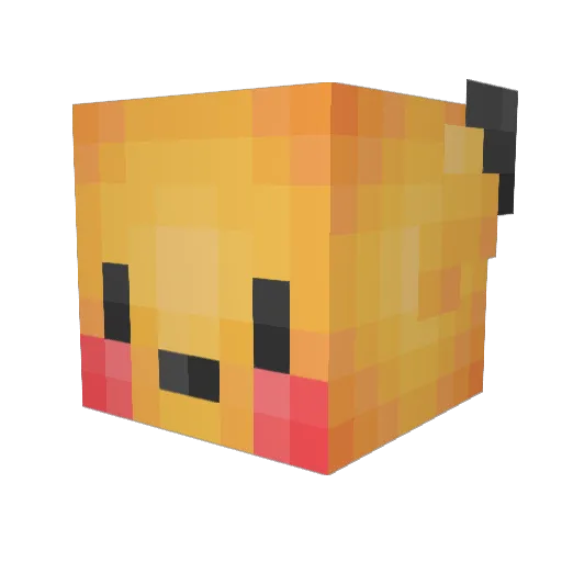 sniffytoez Minecraft avatar head, 3D render