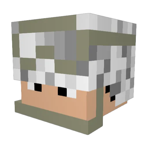 snigaman Minecraft avatar head, 3D render