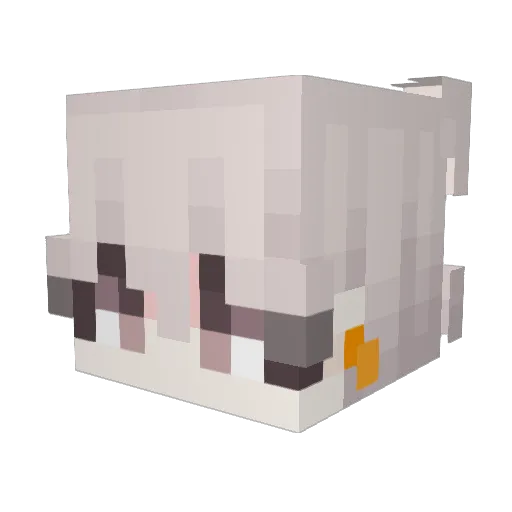 sniili Minecraft avatar head, 3D render