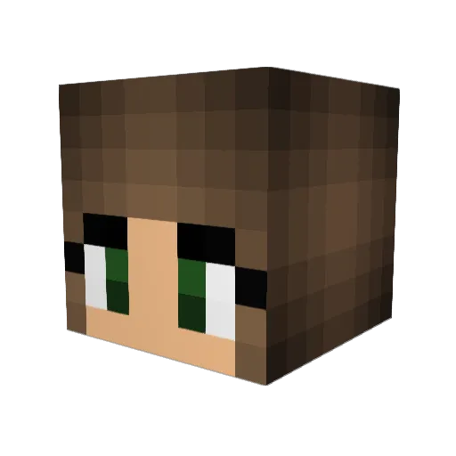 snipHQ Minecraft avatar head, 3D render
