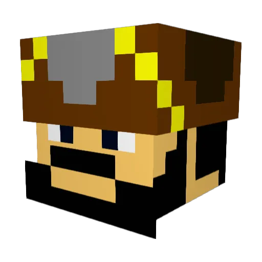 snipe117 Minecraft avatar head, 3D render