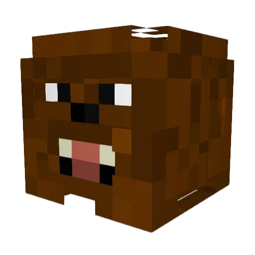 snipebeach Minecraft avatar head, 3D render