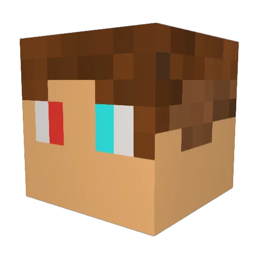 sniper12 Minecraft avatar head, 3D render