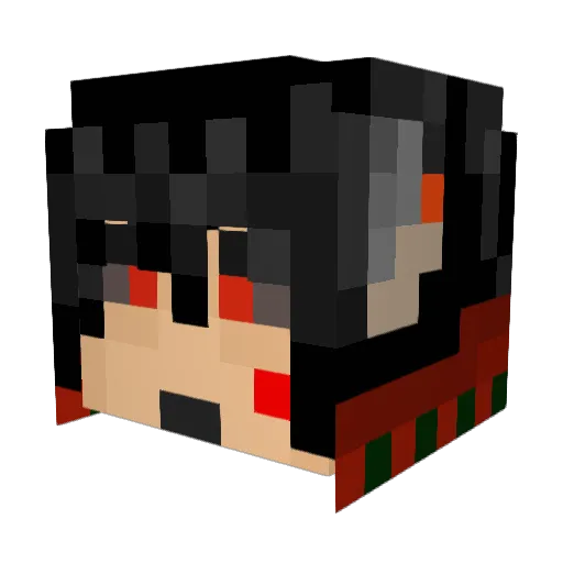 sniper201minecr Minecraft avatar head, 3D render