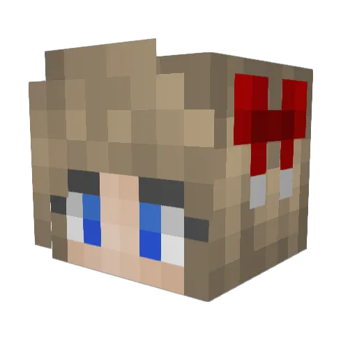 sniper2347 Minecraft avatar head, 3D render