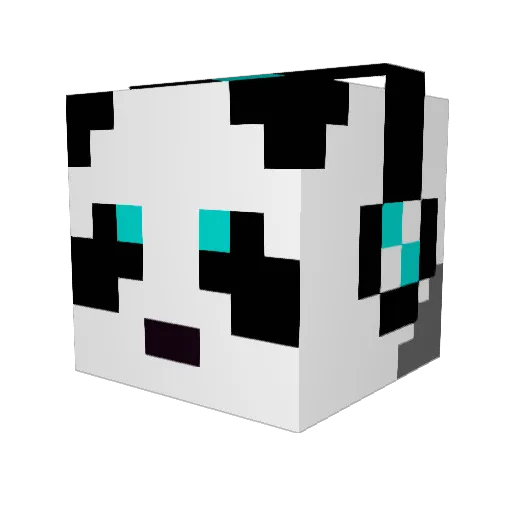 sniperdudedk Minecraft avatar head, 3D render