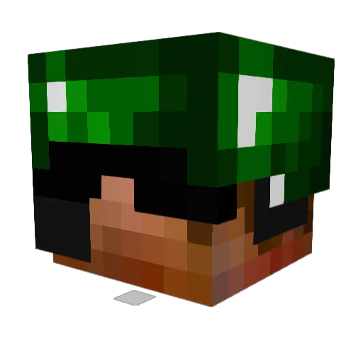 sniperfive Minecraft avatar head, 3D render