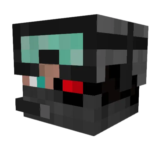 sniperian Minecraft avatar head, 3D render