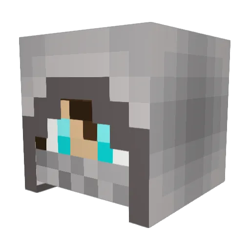 sniperjonas20 Minecraft avatar head, 3D render