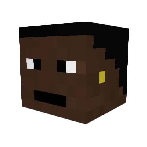 sniperking250 Minecraft avatar head, 3D render