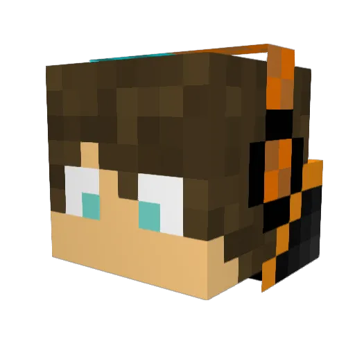sniperplayz334 Minecraft avatar head, 3D render