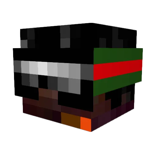 sniperpug24 Minecraft avatar head, 3D render